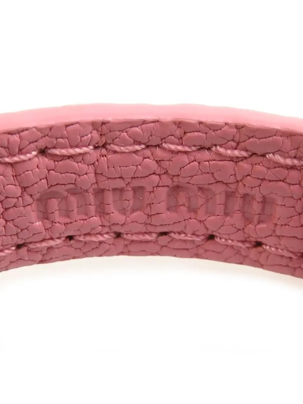 Auth Miumiu Bracelet Pink/Gold #302831M10B
